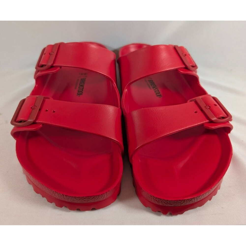 Birkenstock Arizona EVA Sandals EU 46 Mens 13 Red Waterproof Double Strap NWOB - Picture 2 of 6
